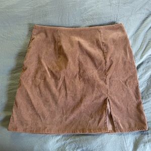 Tan Mini Skirt from Shein
